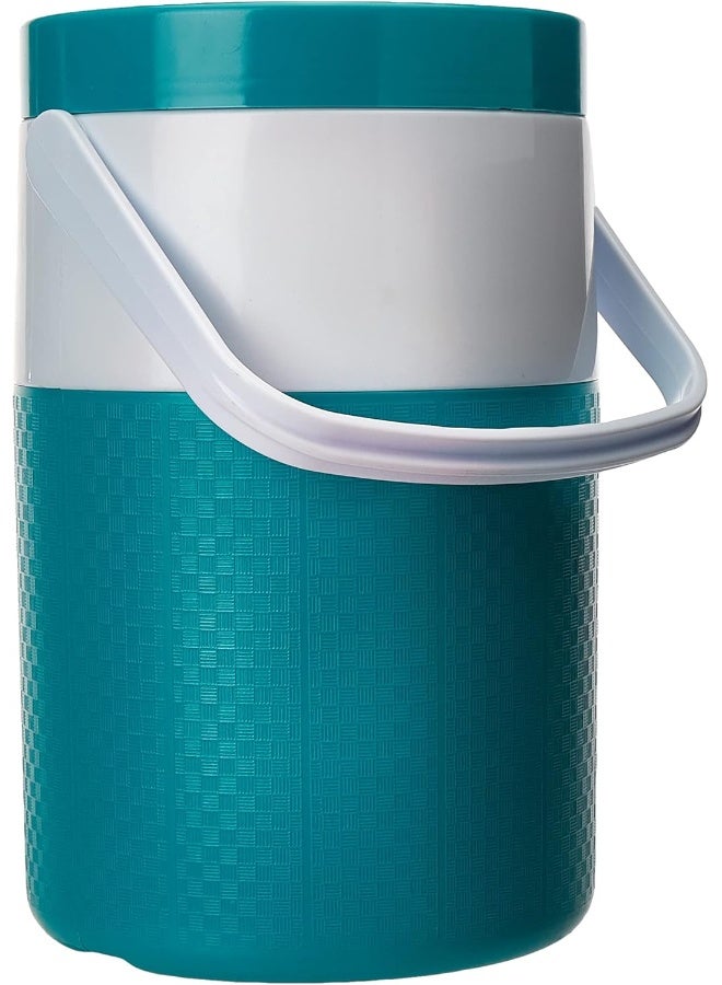 Cosmoplast Mfkcxx002Ta Keep Cold Plastic Insulated Water Cooler 1 Gallon - Teal, 4 Litres Green 21 x 29cm  - Image 2