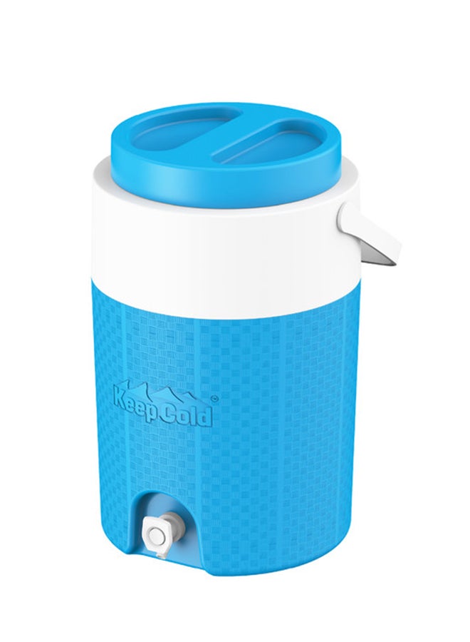 Keep Cold Plastic Insulated Water Cooler Blue 26 x 36cm 