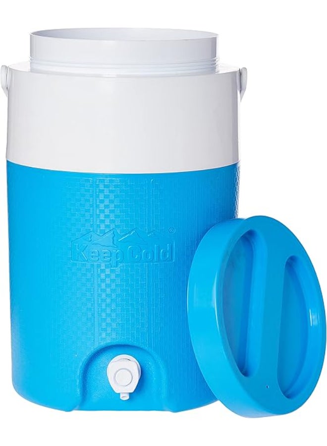 Cosmoplast Keep Cold Plastic Insulated Water Cooler Blue 26 x 36cm  - Image 5