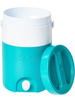 Cosmoplast Keep Cold Plastic Insulated Water Cooler 2 Gallon 9 Liters Teal 26 x 36cm  - Image 2