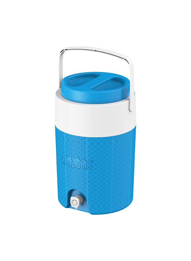 Cosmoplast Keep Cold Plastic Insulated Water Cooler Blue 30 x 43cm 