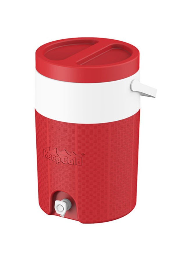 Keep Cold Plastic Insulated Water Cooler Red 30 x 43cm 