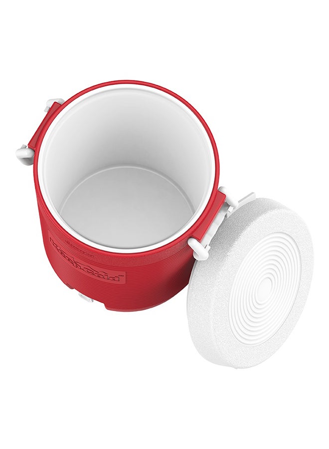 Cosmoplast Keep Cold Plastic Insulated Water Cooler Red 30 x 43cm  - Image 5