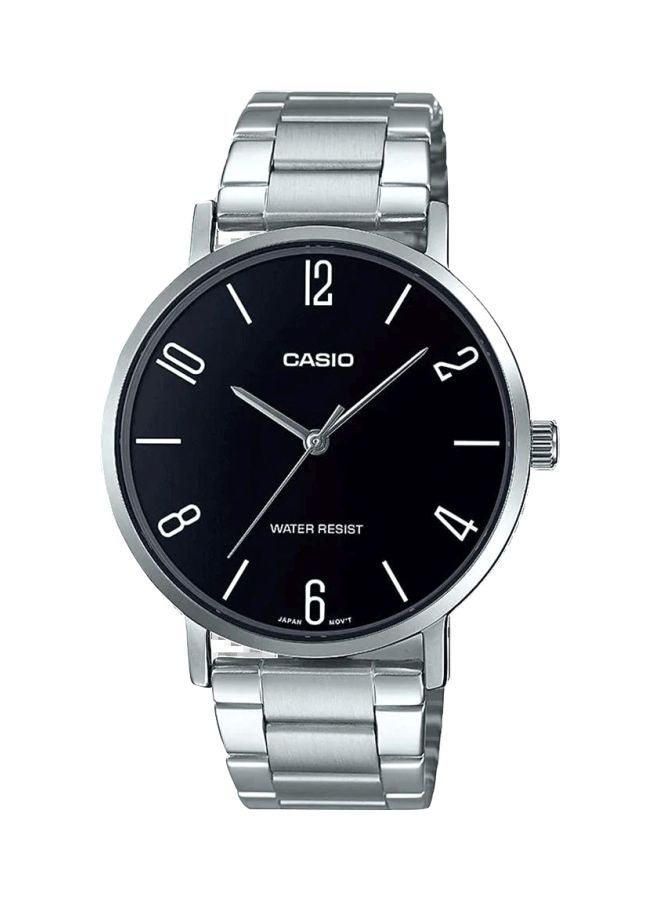 CASIO Men's Analog Wrist Watch MTP-VT01D-1B2UDF - 46 mm - Silver - Image 1