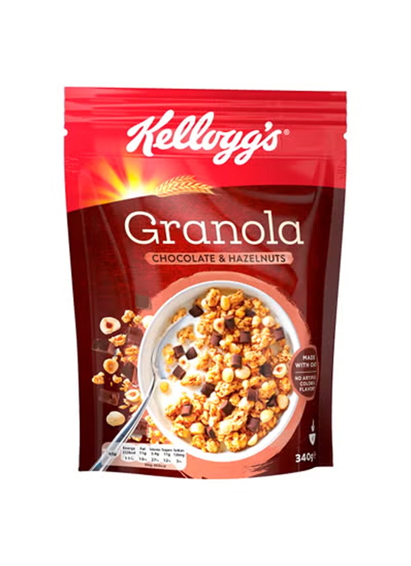 Kellogg's Crunchy Granola Chocolate And Hazelnuts 340grams  - Image 1