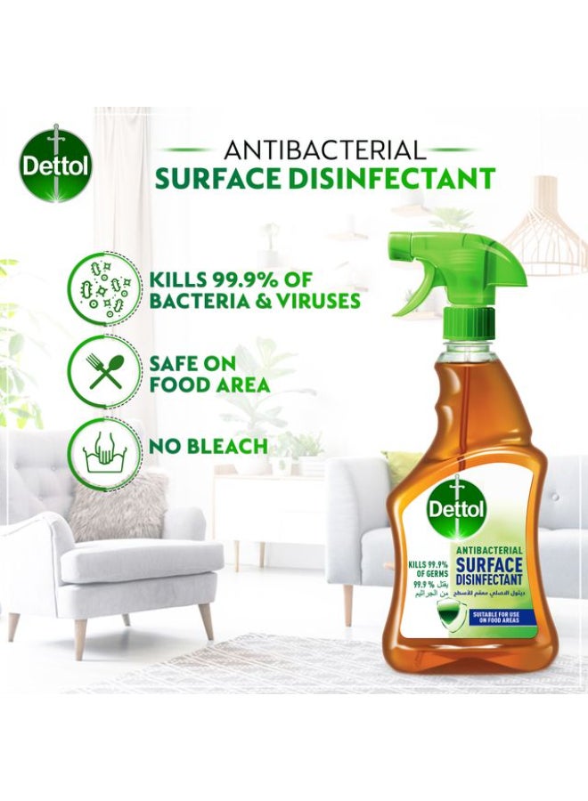 Dettol Original Anti-Bacterial Surface Disinfectant Liquid Trigger Pack Of 2 Multicolour 500ml - Image 2