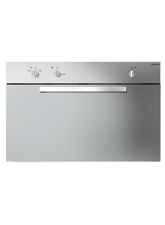 Bompani - Italian-Made Built Gas Oven - 90X60 Cm With Front Knob Control, Mechanical Timer, Gas Static Oven With 3 Programs, Flame Failure Device, Rotisserie, Grill, And Safety Features - 1-Year Warranty 100 L 0 W BO243YG Stainless Steel - Image 1