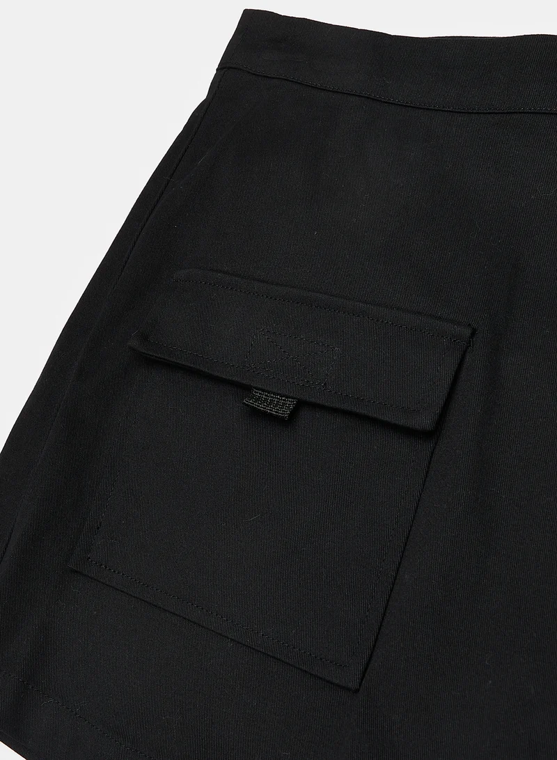 Pimkie Flap Pocket Mini Skort Black