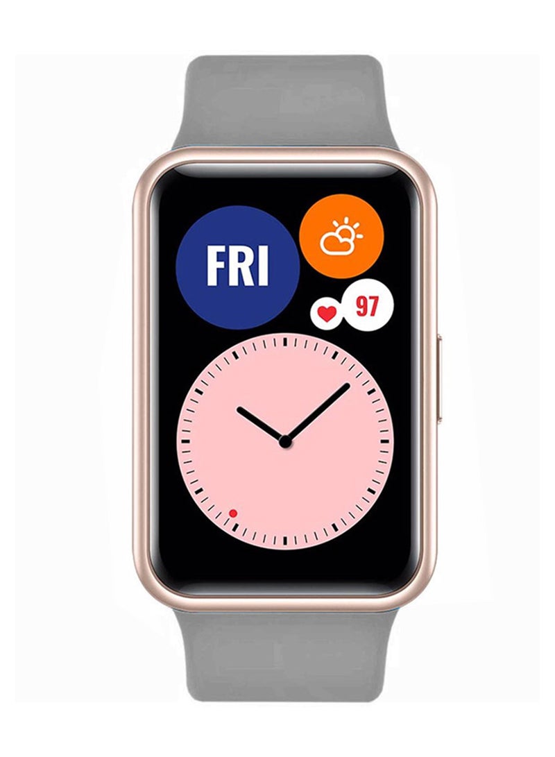 MARGOUN Huawei Watch Fit Silicone Band Replacement Sport Strap Grey - Image 1