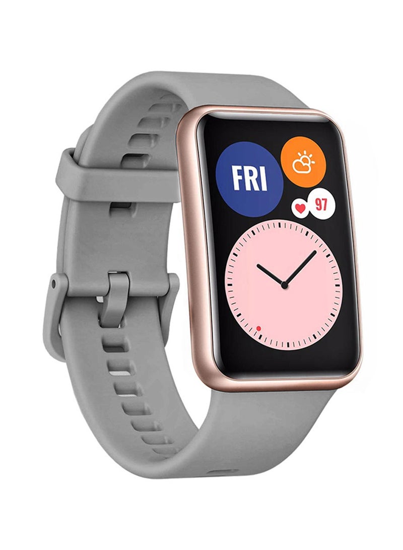 MARGOUN Huawei Watch Fit Silicone Band Replacement Sport Strap Grey - Image 2