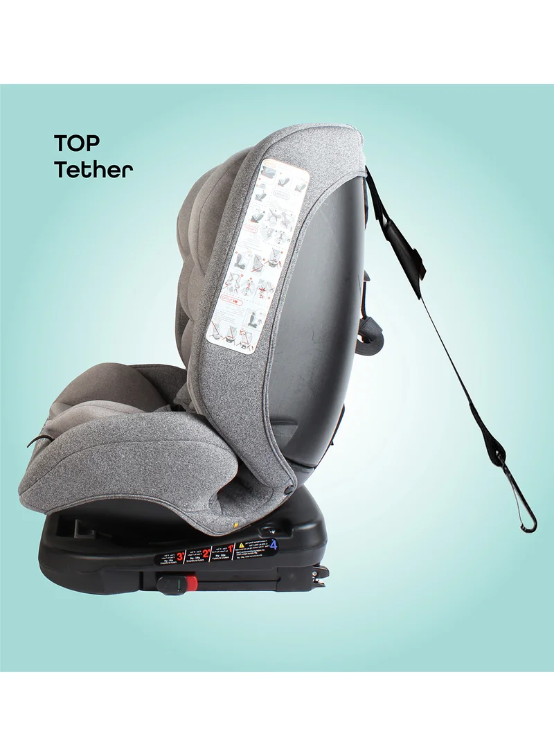 مون 360° Rotate Rover - Baby/Infant Car Seat With 7-Point Adjustments, Group(0+,1,2,3), 0 - 12 Years, Grey