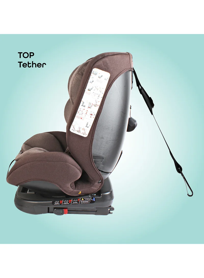 مون Rover -Baby/Infant Car seat Group:(0+,1,2,3) (0-12 years) 360° Rotate  - Brown