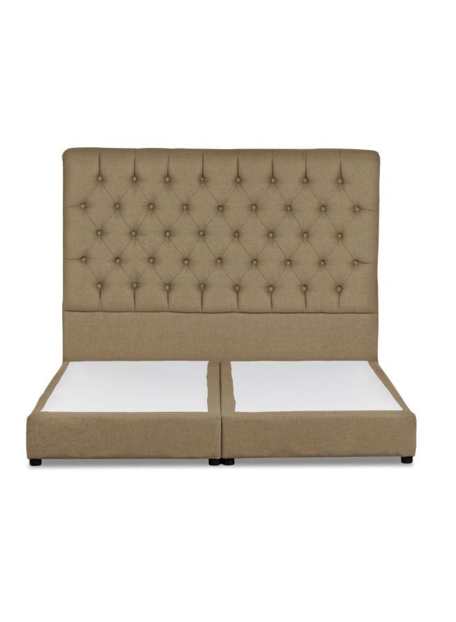 REGAL IN HOUSE Lujin Linen Bed Frame Beige 200x90cm  - Image 2