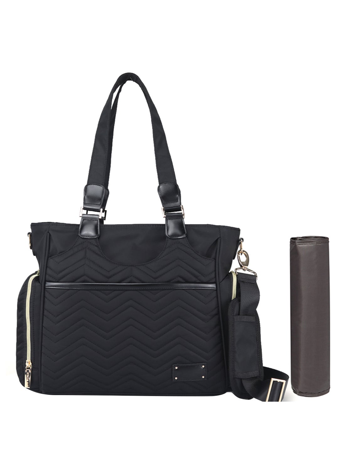 Little Story Matilda Diaper Bag For Baby- Black