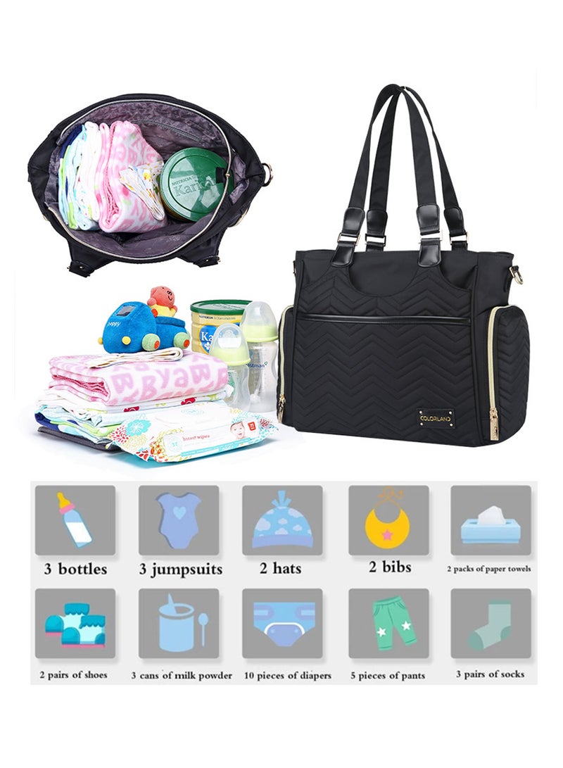 Matilda Diaper Bag For Baby- Black - pnsku/N47172862A/45/_/1706588746/cd8169bb-d2ee-4cc4-b59a-a334477bdba2