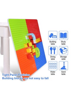 Little Story 4In1 Activity And Block Table, Toys Table, Blocks Lego Compatible, Study Table, Water Play Table, Sand Table, Multipurpose Table,Boys Girl Kids Furniture, Sensory Play, Homeschooling, 350Blocks, 3Years+ - Xl  - Image 2