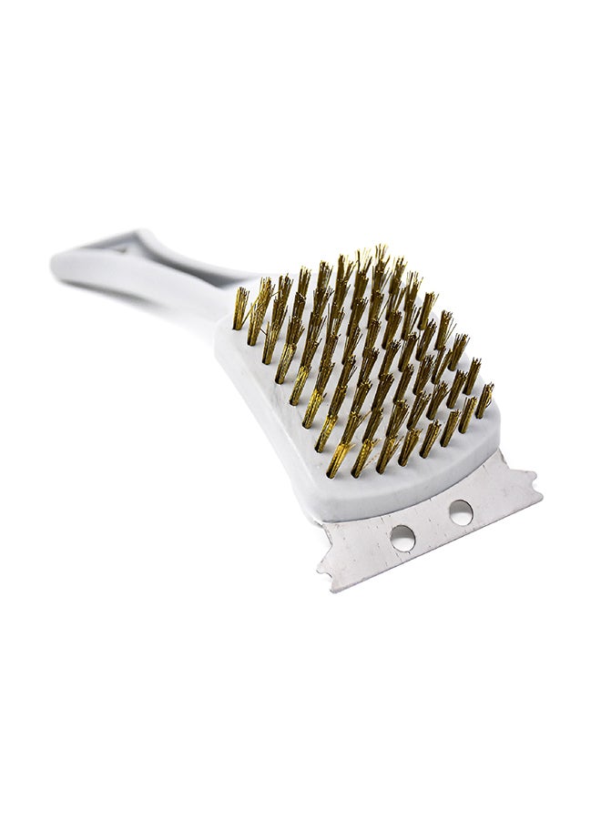 أبيكس فرشاة من النحاس لتنظيف الشواية رمادي/ذهبي 27x8x8سم  - Image 1