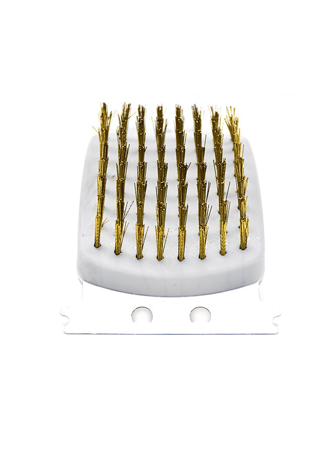 أبيكس فرشاة من النحاس لتنظيف الشواية رمادي/ذهبي 27x8x8سم  - Image 2