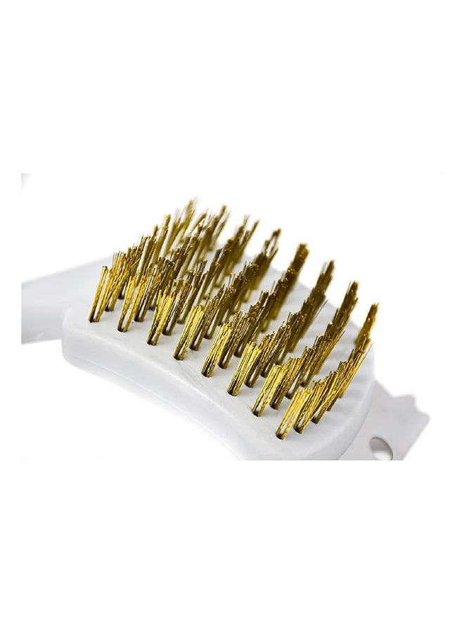 أبيكس فرشاة من النحاس لتنظيف الشواية رمادي/ذهبي 27x8x8سم  - Image 3