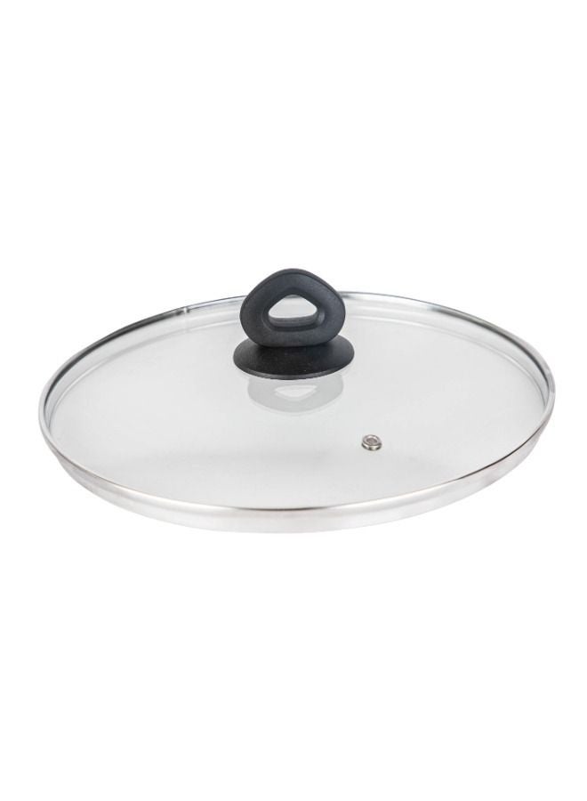 Bister Stripy Classy Frying Pan with Glass Lid 30 cm – High-Quality Non-Stick Red & Black Aluminum Cookware with Teflon Coating, Flat Bottom for Induction, Halogen & Gas Stoves Red & Black 30.0cm - Image 5