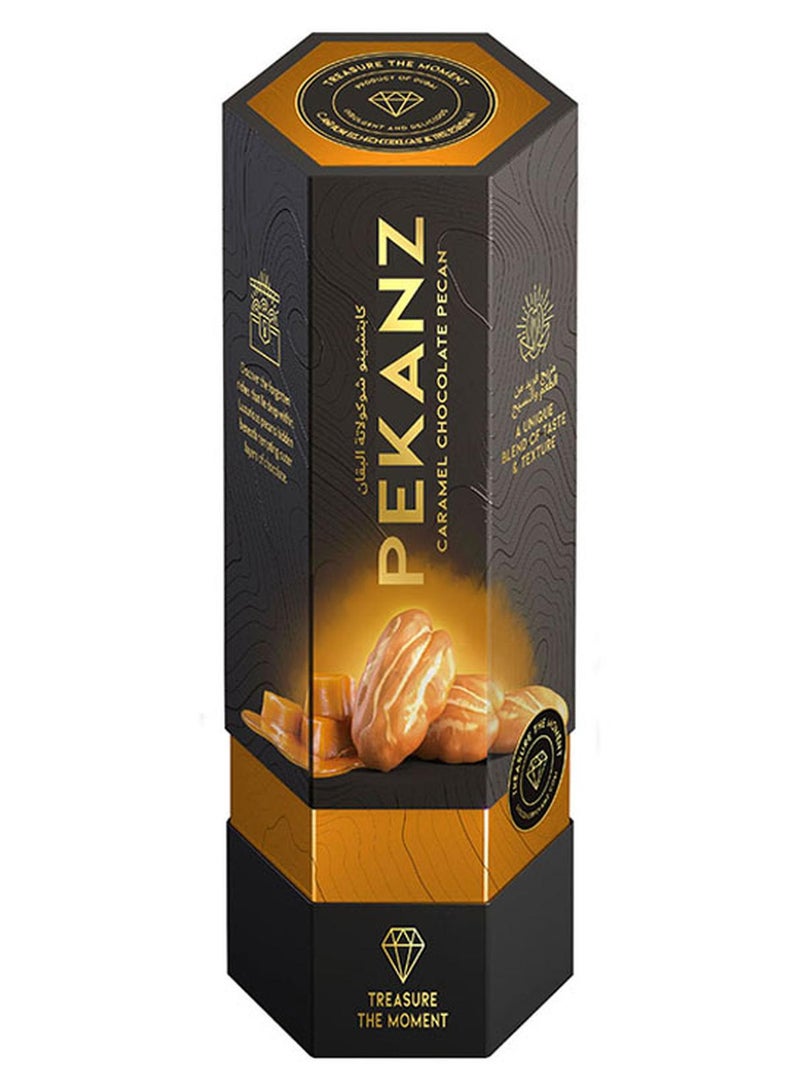 Pecan Coated With Caramel Chocolate Box 50grams