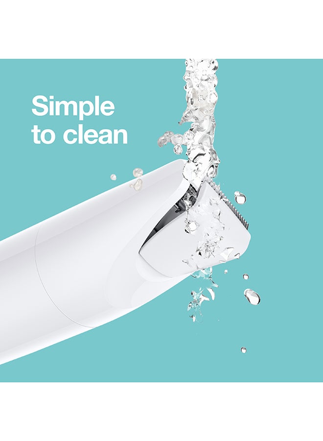 BRAUN Body Mini Trimmer Bs1000, Electric Body Hair Removal For Everybody, For On-The-Go White - BS 1000 - Image 5