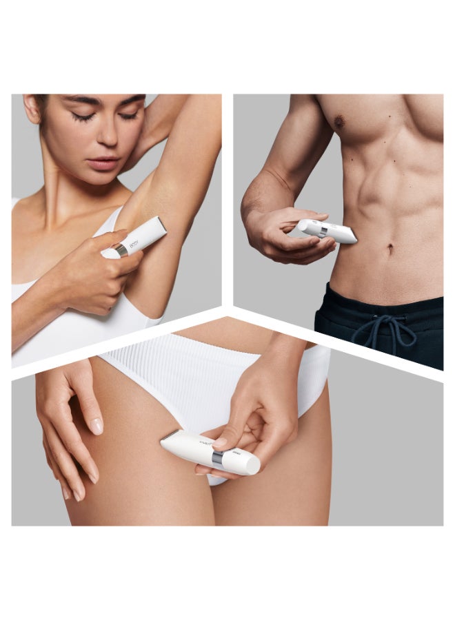 براون أداة تهذيب شعر الجسم الصغيرة براون BS1000 للاستخدام الجاف أو مع الماء مع مشط التهذيب، باللون الأبيض. أبيض - Image 5