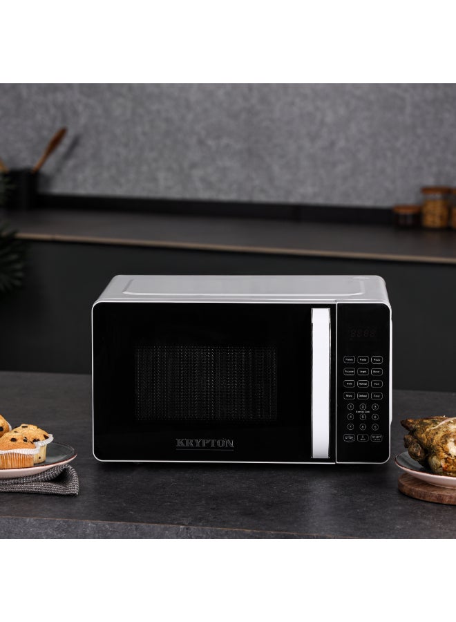 KRYPTON Digital Microwave Oven | Multi-Functional Cooking | Defrost & Reheat Functions | 99 Minutes 99 Seconds Timer |Child Lock | Glass Turnable Push-button door | 2 Years Warranty 20 L 1150 W KNMO6216 Black/White - Image 3