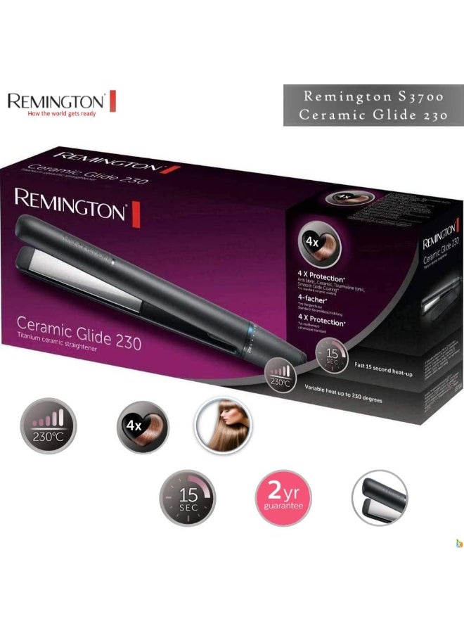REMINGTON - Ceramic Glide Hair Straightener 230°C 30cm black - Image 1