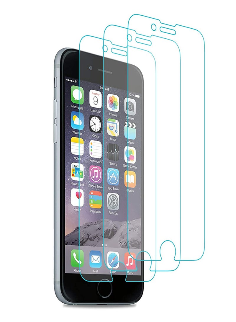 مارجون لاصقة حماية للشاشة من الزجاج لهاتف أبل آيفون 6s/6 - مجموعة من 3 قطع شفاف - Image 2