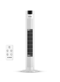 مروحة عمودية مع جهاز تحكم عن بعد 40 W FD351R أبيض