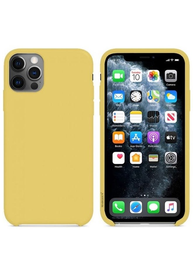 MARGOUN Protective Silicone Case Cover For iphone 11 Pro Max Yellow  - Image 3
