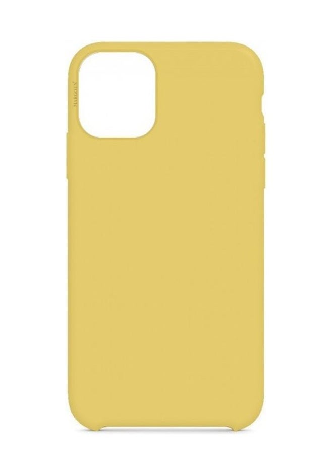 MARGOUN Protective Silicone Case Cover For iphone 11 Pro Max Yellow  - Image 2