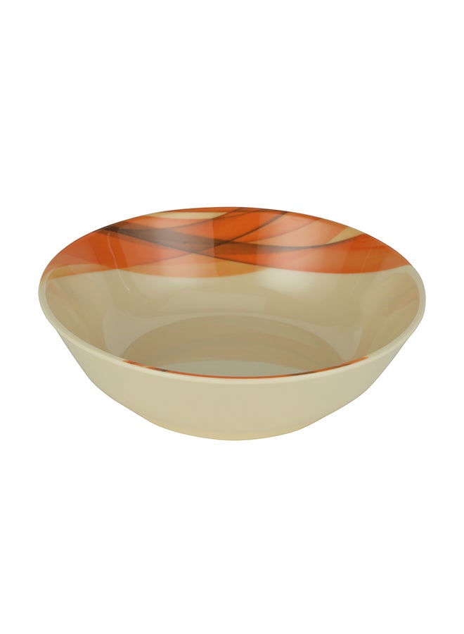 Royalford - Melamine Ware Super Rays Serving Bowl Beige 8.5inch - Image 1