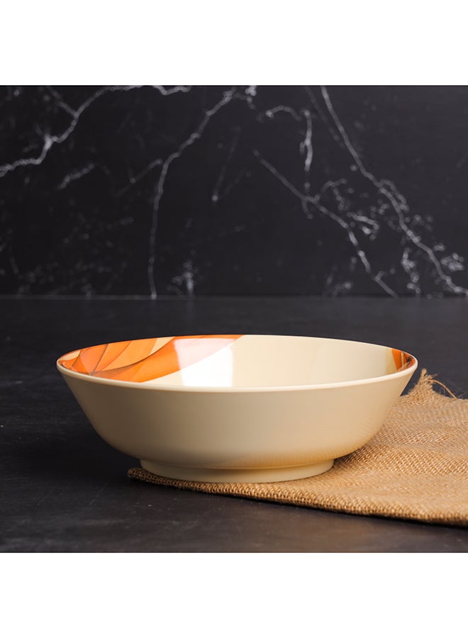 Royalford - Melamine Ware Super Rays Serving Bowl Beige 8.5inch - Image 1