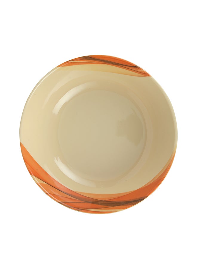 Royalford - Melamine Ware Super Rays Serving Bowl Beige 8.5inch - Image 1