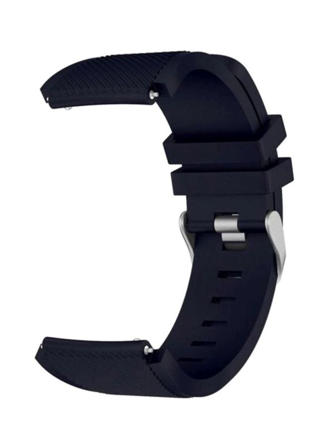 مارجون سوار بديل من السيليكون لساعات سامسونج جالاكسي جير S3 كلاسيك/ جير S3 فرونتير/ هواوي GT2 /GT - مقاس 46 مم أزرق - Image 5