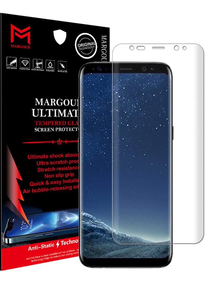 MARGOUN Tempered Glass Screen Protector For Samsung Galaxy S8 Clear - Image 1