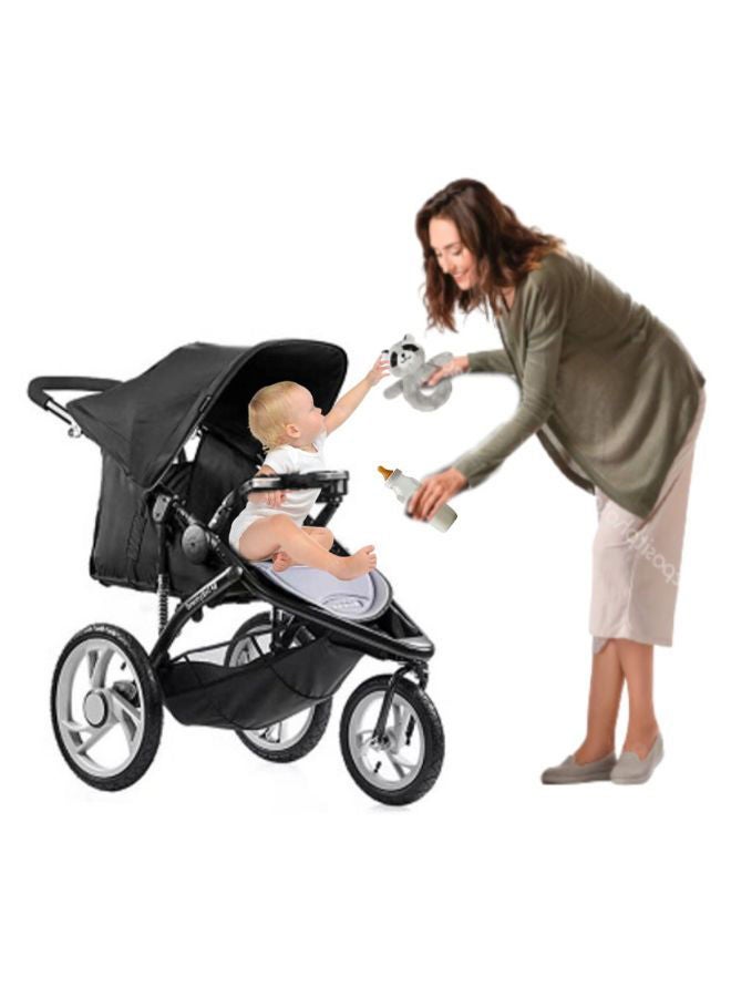 babytrend Foldable Single Stroller - Black/Grey - Image 2