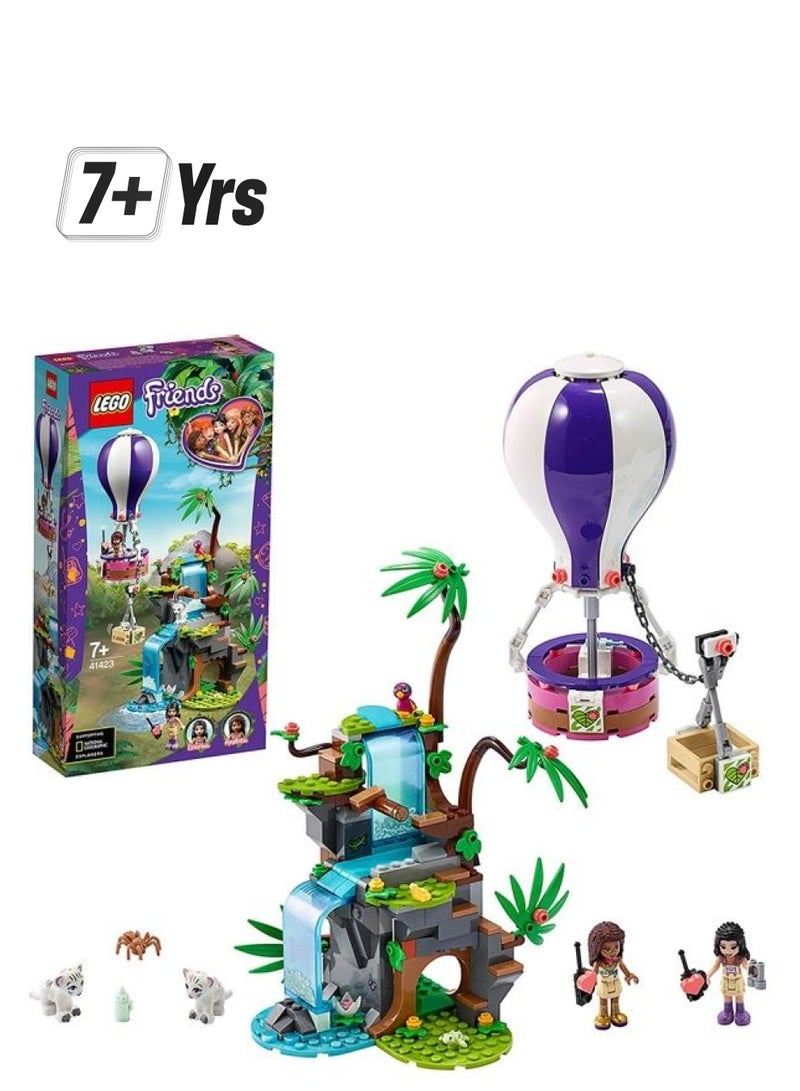 LEGO - 41423 Friends Tiger Hot Air Balloon Jungle Rescue Building Set 7+ Years - Image 1