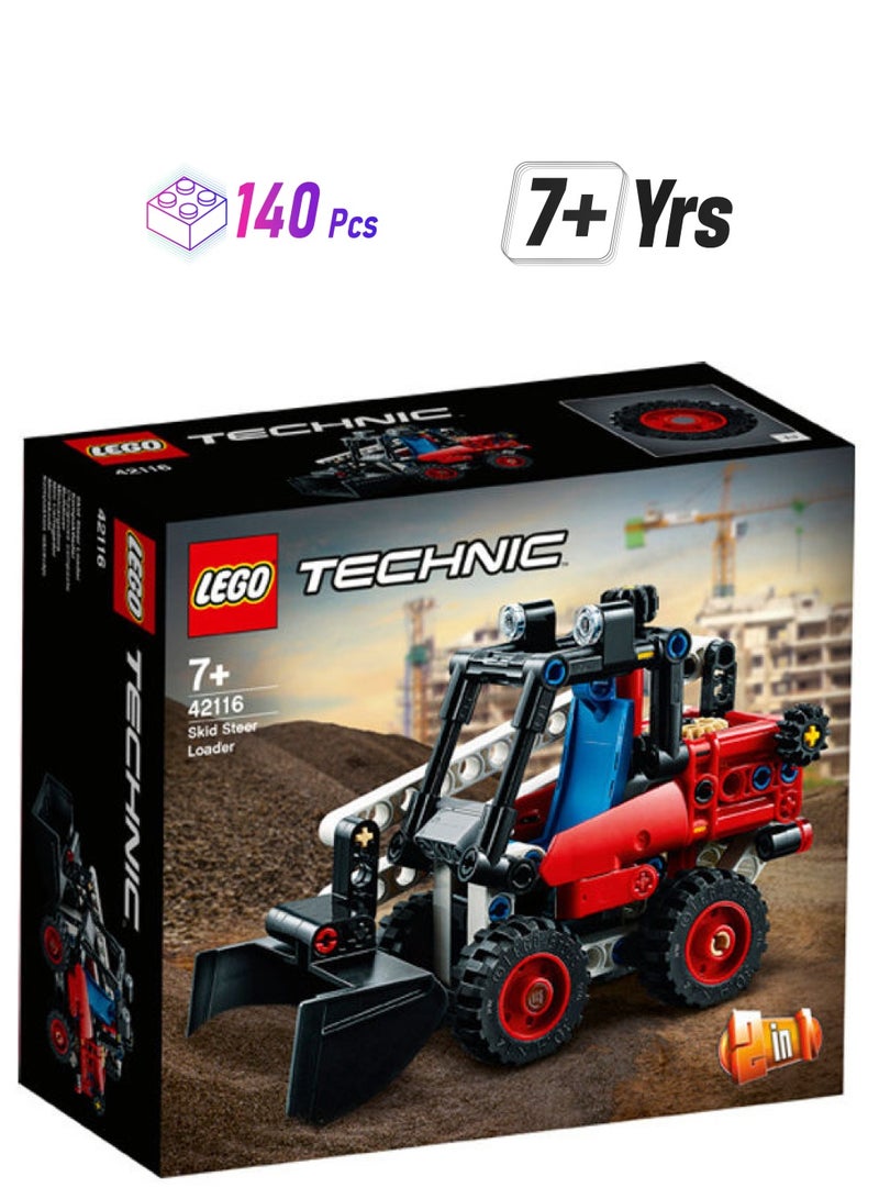 LEGO 42116 2-In-1 Skid Steer Loader Building Set 140 7+ Years  - Image 1