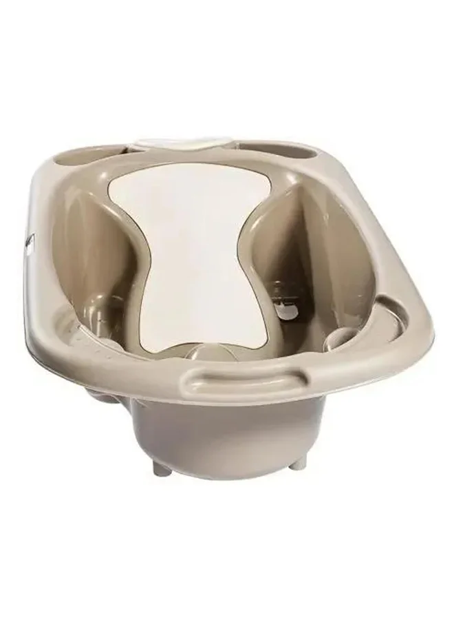 Cam Baby Bagno Bath Tub - Brown , Bathtime For Baby, Soap And Sponge Trays, Shower Accessory, Support Feet, Plug To Drain The Water, From 0 To 12 Months, Made In Italy