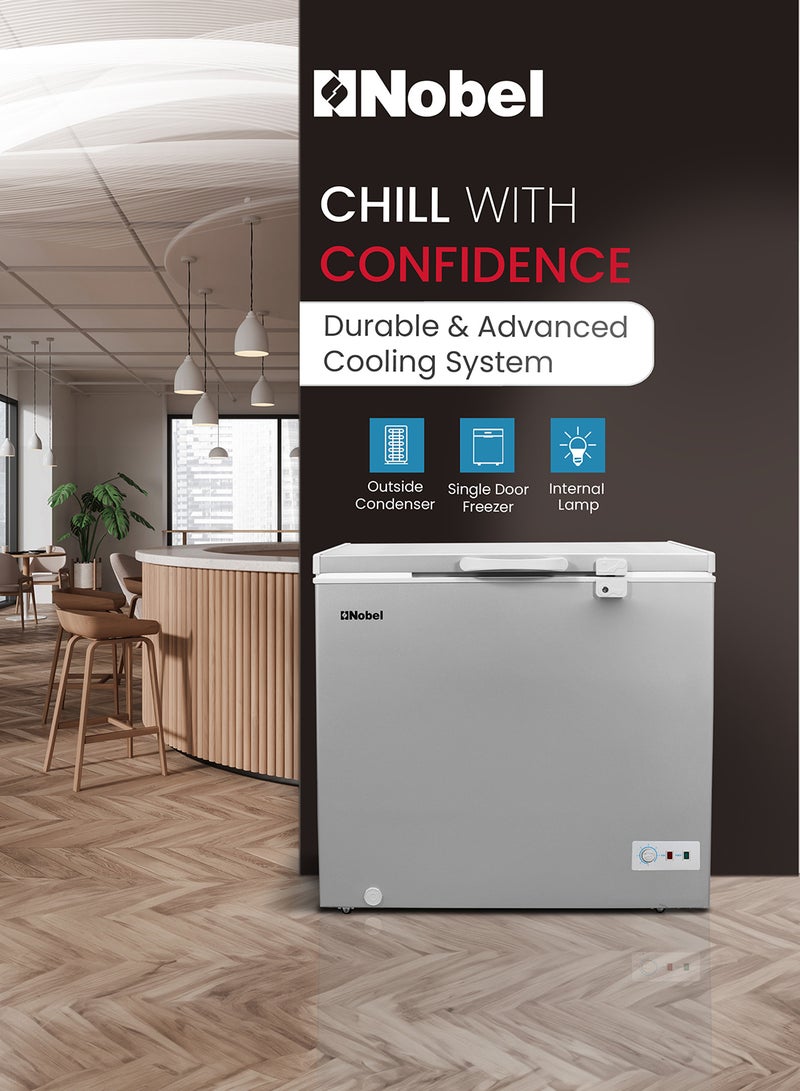 فريزر بباب واحد بإغلاق بباب منزلق من الزجاج ومفتاح 215 L 220 W NCF216RH فضي - pnsku/N47451250A/45/_/1737546398/98575a39-b9b3-43ee-979b-5f6bb2739b0a