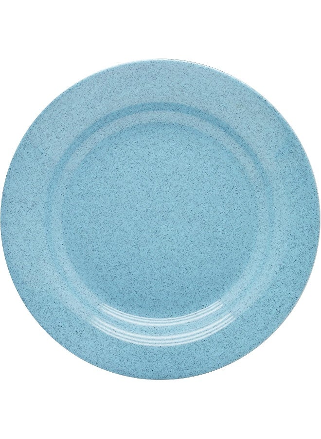 دينويل طبق شوربة ميلامين مرقط بحافة من دينويل أزرق 10.5بوصة - Image 1