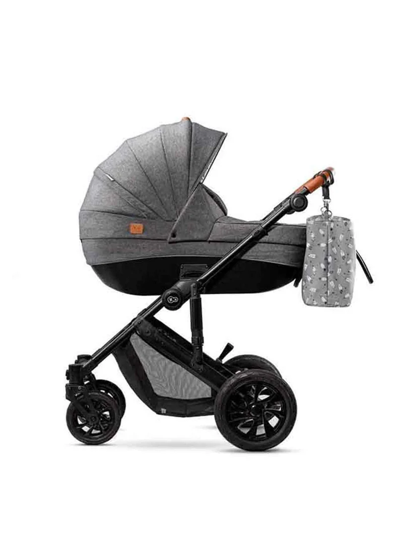 Kinderkraft 3 In 1 Prime 20' Stroller With Accessories, 0 To 2Months - Grey