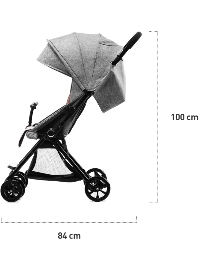 Kinderkraft Lightweight Compact Folding Stroller Lite Up, Baby Pushchair, Buggy With Ajustable Footrest And Accessories