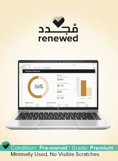 إتش بي مُجدد - لابتوب إيليت بوك ‎840 G6 بشاشة مقاس 14 بوصة، ومعالج إنتل كور i7/ الجيل الثامن/ ذاكرة رام سعة 16 جيجابايت/ محرك أقراص SSD سعة 512 جيجابايت/ بطاقة رسومات مدمجة فضي  - Image 1