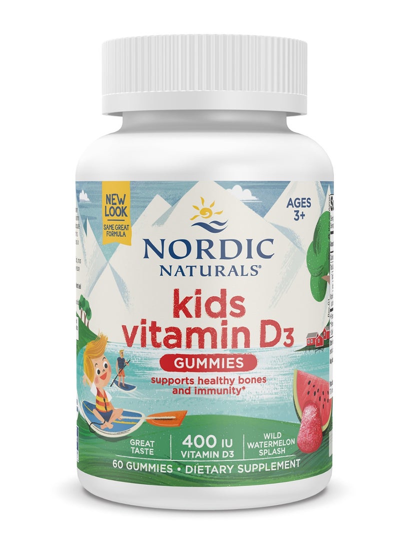 NORDIC NATURALS Vitamin D3 For Kids, 60 Gummies  - Image 1