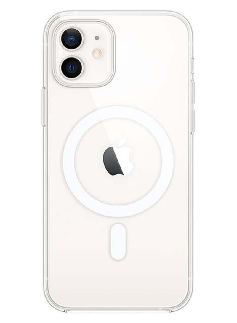 غطاء حماية مع شاحن ماج سيف لهاتف آيفون 11 شفاف - Image 1