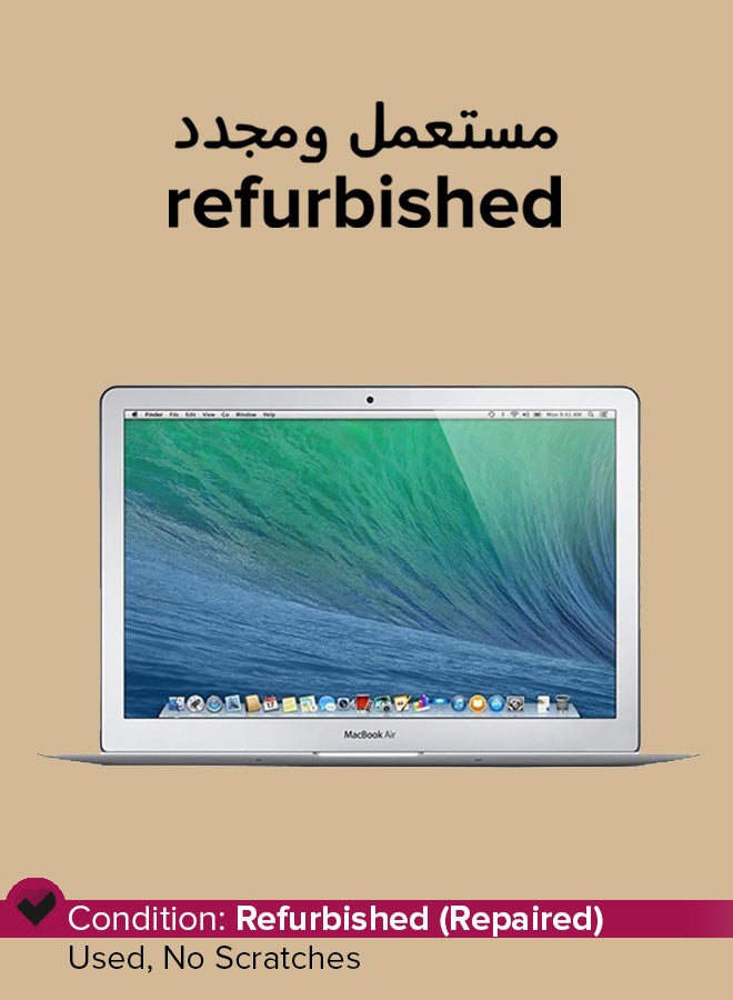 ابل  مستعمل ومجدد - لابتوب ماك بوك آير MJVE2LL/A (2015) بشاشة مقاس 13.3 بوصة ومعالج إنتل كور i5/ الجيل الخامس/ ذاكرة رام سعة 4 جيجابايت/ محرك أقراص SSD سعة 128 جيجابايت/ بطاقة رسومات إنتل 6000 عالية الوضوح سعة 1.5 جيجابايت فضي - Image 1